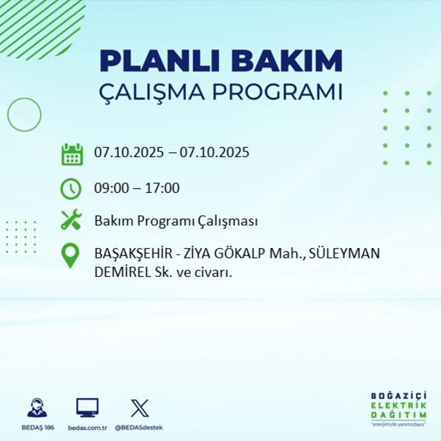 Bugün İstanbul karanlığa bürünecek! BEDAŞ açıkladı: 23 ilçede elektrikler kesilecek 7